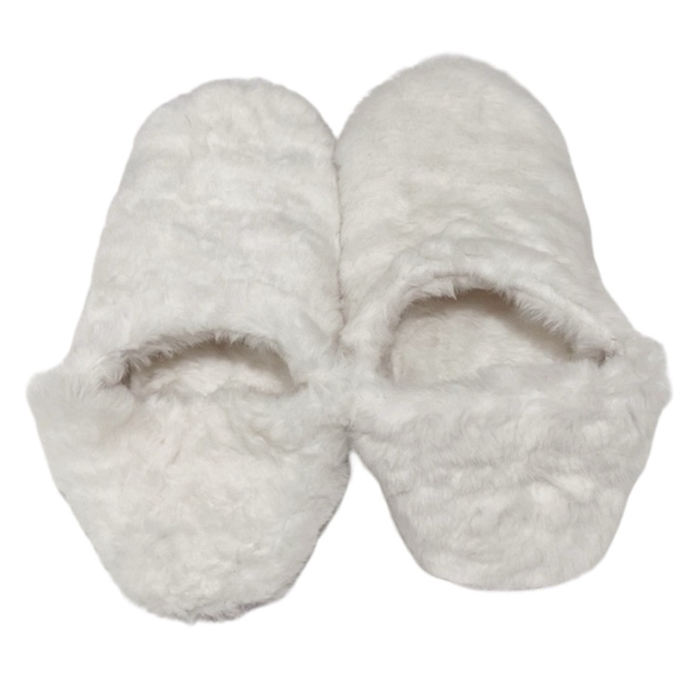 Bespoke Moroccan Shearling Leather Slippers White Size 10 Brand New Without Tags